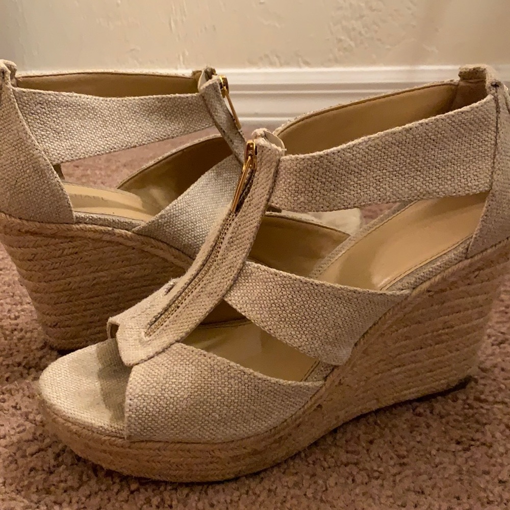 michael kors platform wedges